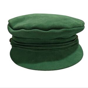 NWT Lack of Color Green Suede Lola Cap In Size Small